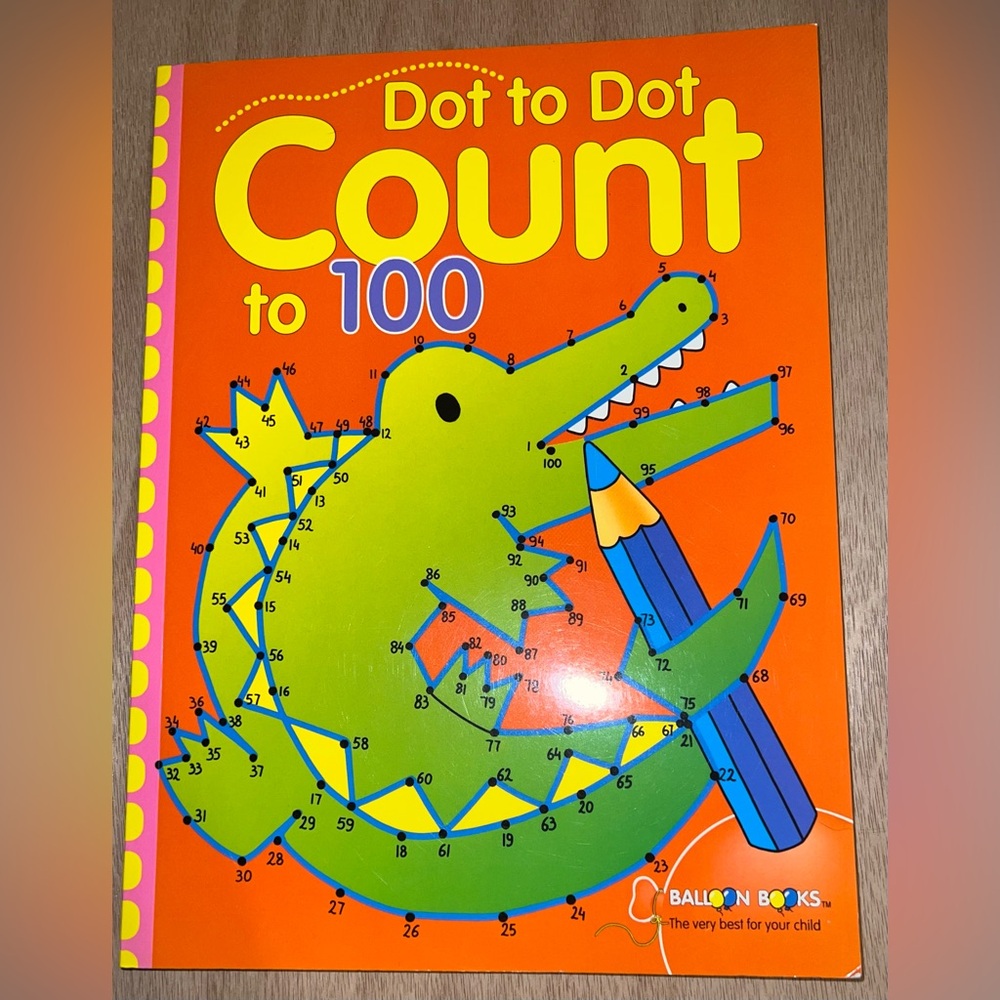 Dot to Dot Count to 100 Activity Book NWOT
